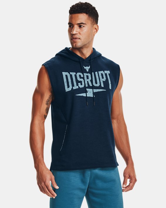 Men's Project Rock Charged Cotton® Sleeveless Hoodie | Under Armour